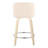 Thea 24" Fixed-Height Counter Stools with Bent Wood Legs & Round Footrest