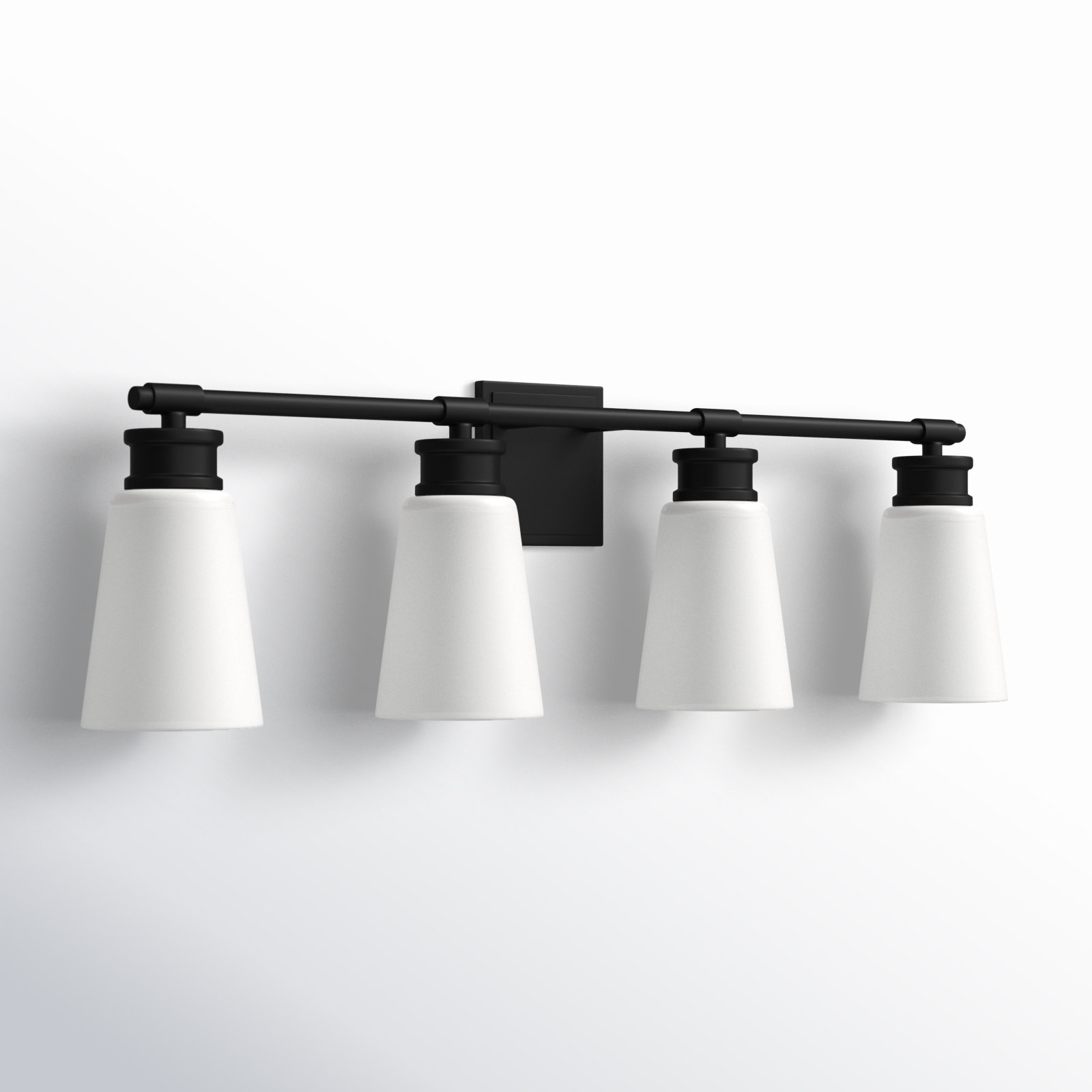 Orlanda 4-Light Dimmable Vanity Light, Matte Black
