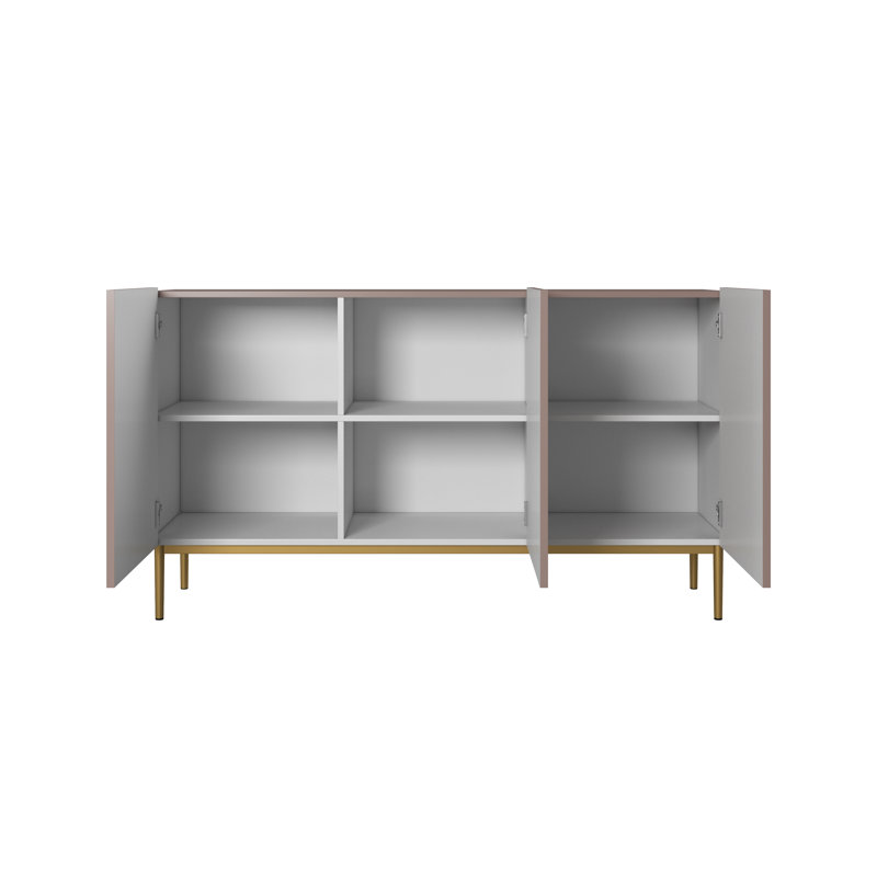150cm Sideboard, Pink/Gold