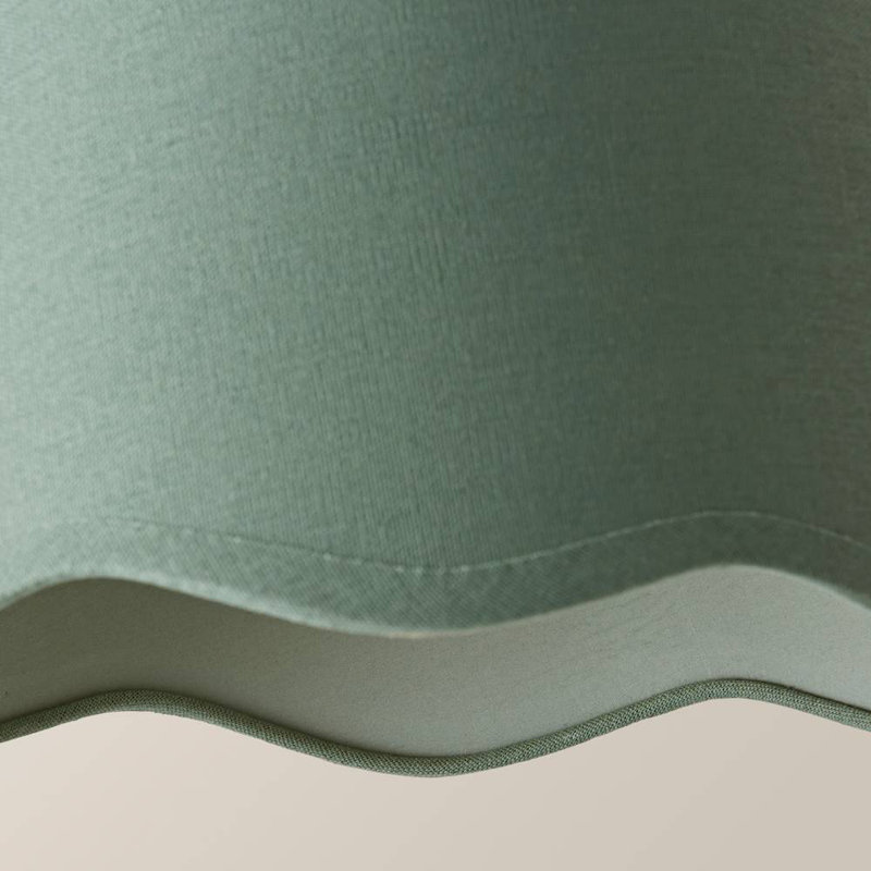 Alazar Linen Blend Empire Lamp Shade ( Slip-On ), 15cm H x 25cm W x 25cm D, Green