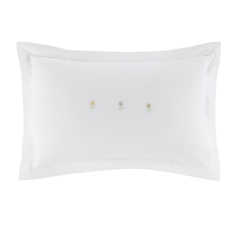 EMBROIDERED SUNFLOWERS, Double  Duvet Cover + 2 pillowcases