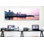 Panoramique, «Skyscrapers at the Waterfront, Charles River, Boston, Massachusetts», reproduction de photo sur toile