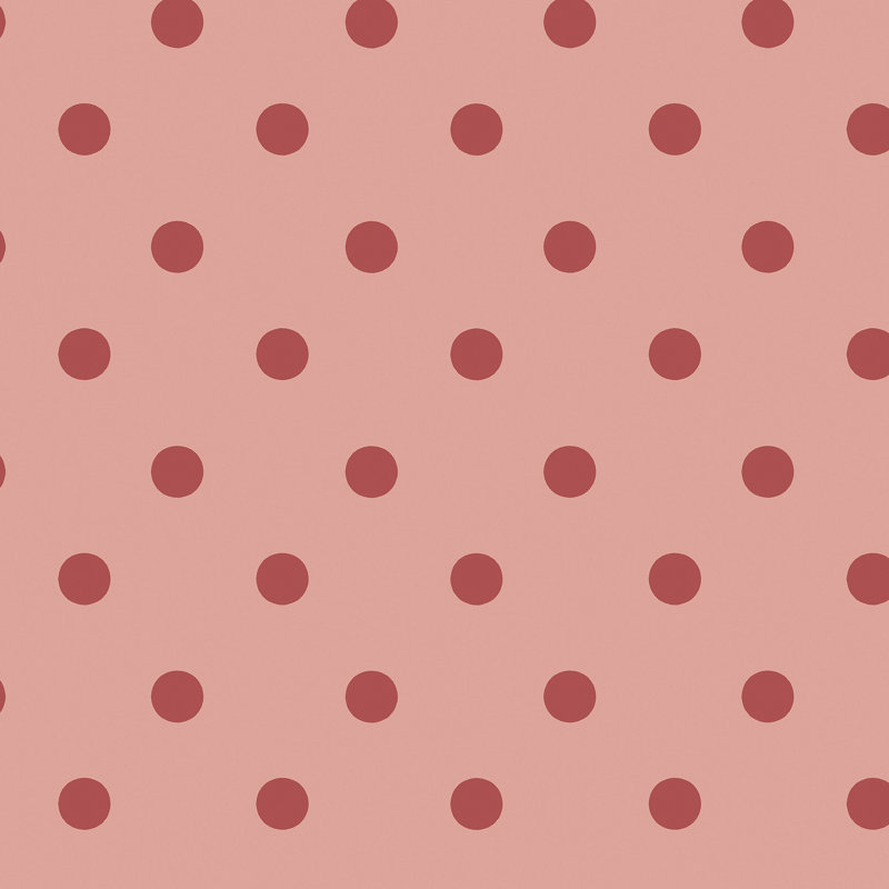 Cath Kidston Button Spot Dotty Wallpaper, Red