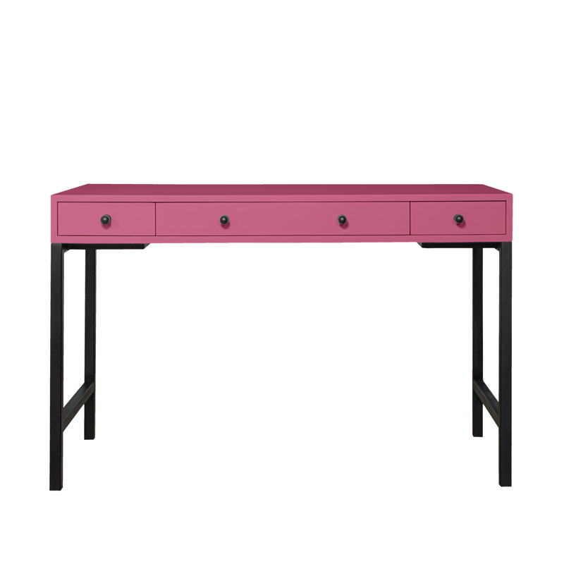 Maple Writing Desk, Hot Pink