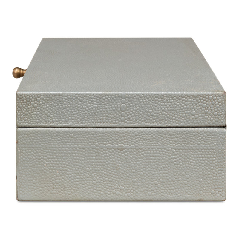 Gatsburg Handmade Decorative Box, Light Gray