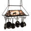 Moose at Lake Handcrafted Hanging Pot Rack