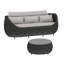Ensemble de 2 pièces de canapé d'extérieur en aluminium thermolaqué avec table basse-789548730-789548682-805158882