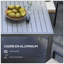 Table de patio extensible Outsunny, table de patio rectangulaire, table de salle à manger d'extérieur pour 6 à 8 personnes avec structure en aluminium et plateau à lattes pour jardin, pelouse, balcon, terrasse, gris anthracite