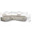 126" Wide Genuine Leather Symmetrical Corner Sectional-69489244