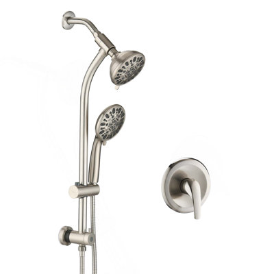 Système de douche double à 7 jets avec pomme de douche à main
