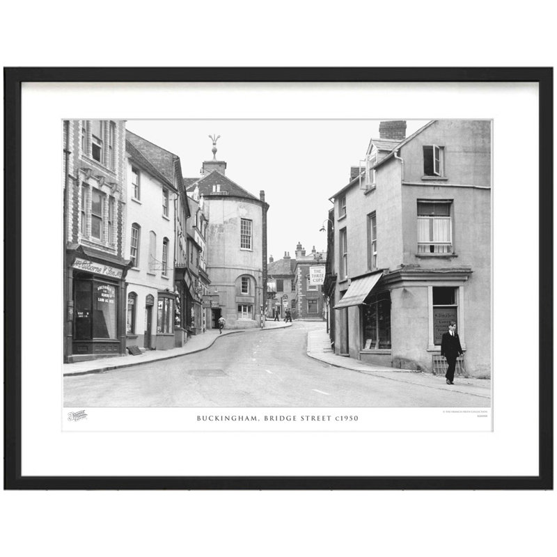 Buckingham, Bridge Street C1950 by Francis Frith - Single Picture Frame Print, 28cm H x 36cm W x 2.3cm D
