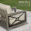 Fauteuils club pivotants en aluminium avec coussins Sunbrella® Marindo