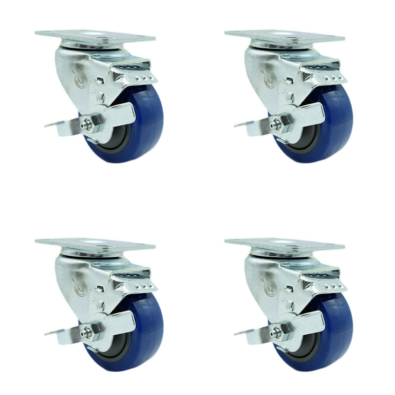 Polyurethane Caster, Blue