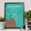 Melbourne City Map - No Frame Print-1606759395