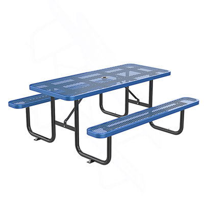 Longue table de pique-nique rectangulaire