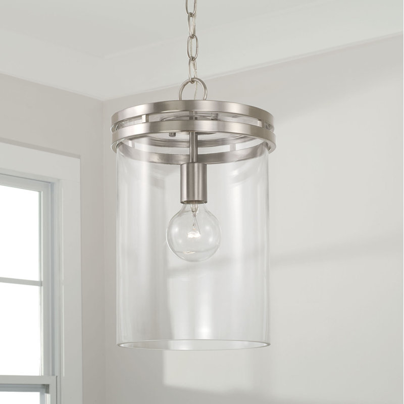 Hippe 1 - Light Cylinder Pendant, Brushed/Satin Nickel