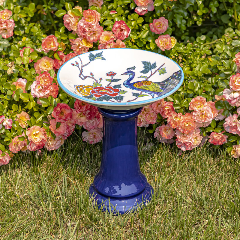 Bain d'oiseaux sur piédestal Abhir