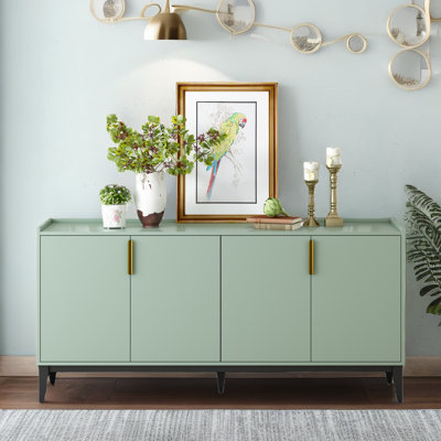 Armoire de rangement Buffet en bois avec portes pour couloir, salon, tablette réglable