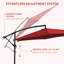 Parasol de marché suspendu 10 pieds avec base-1743848922