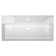 Nantucket Sinks Newport 36'' White Fireclay Rectangular Wall Mount Bathroom Sink with Overflow
