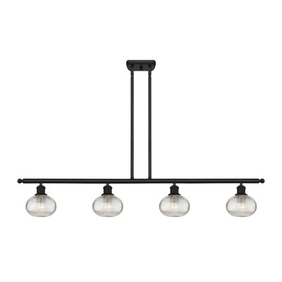Luminaire suspendu pour îlot de cuisine 4 lumières Larrick