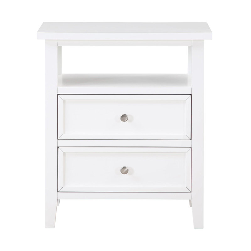 Table de chevet élégante et chic, Blanc