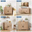  Armoire de rangement en bois avec tiroir et portes - Buffet polyvalent pour buffet, idéal pour le salon, la salle à manger, le vestibule, la chambre à coucher, le bar à café en bois naturel