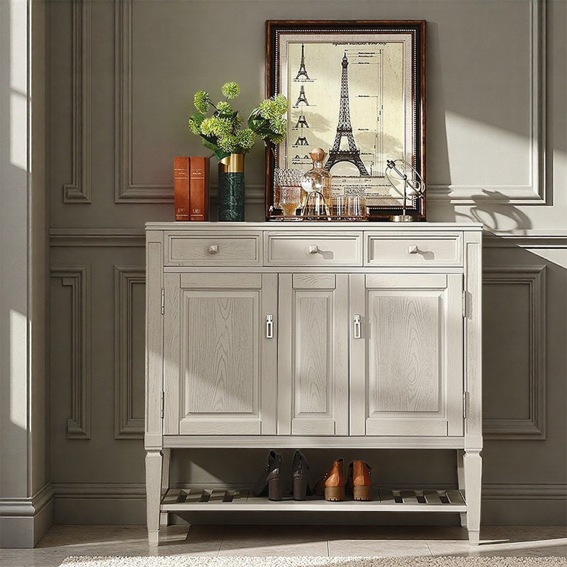 Italian style light luxury shoe cabinet