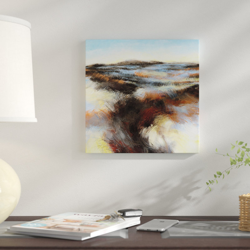 « dunes ii », impression sur toile, H 18 po x l 18 po x P 1,5 po, Pas de tapis, Toile tendue