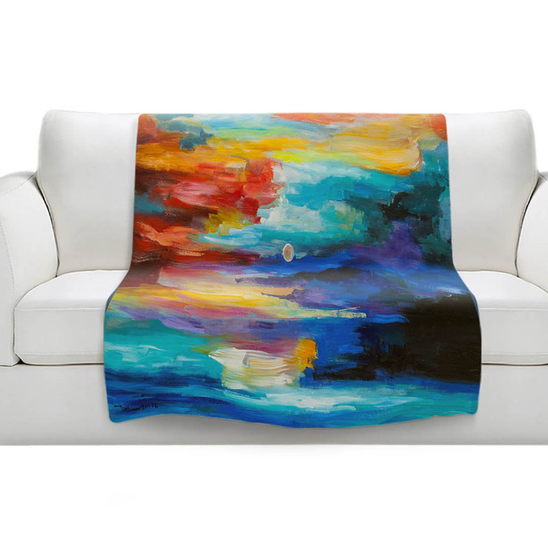 Couverture sherpa doux 2 moonscape, l 51 po x L 60 po