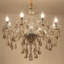 Lustre en cristal bougie 8 lumières