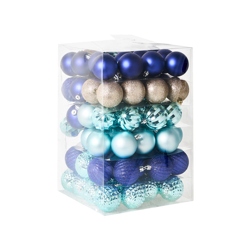 7cm Solid Colour Plastic / Acrylic Ball Ornament