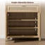 72.1''H Bohemian Rattan Panel Storage Cabinet With Adjustable Shelves-1577845394