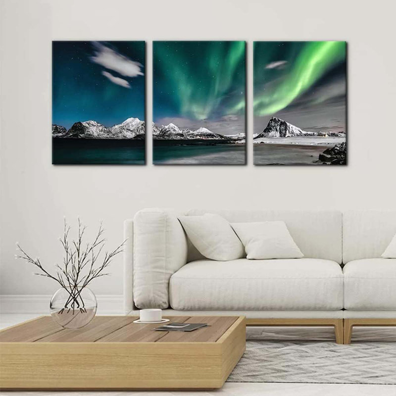 3 Piece Wrapped Canvas Print, 40 cm H x 90 cm W