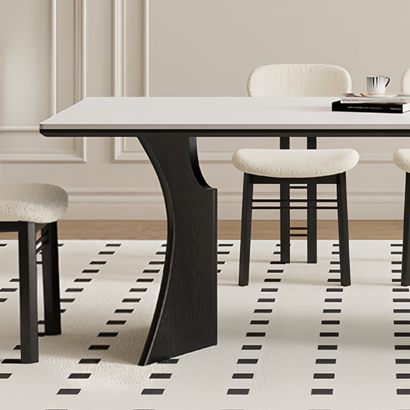 Rectangular dining table in French style, 29.53"H x 70.87"L x 31.5"W