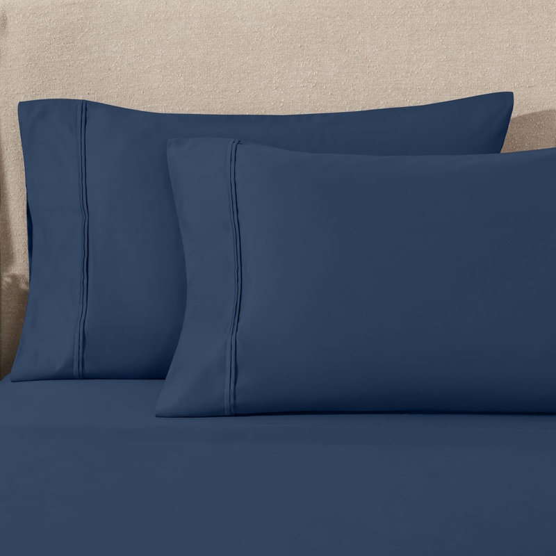 2-Piece Standard Pillowcase Set, 1200 Thread Count, Soft And Breathable
