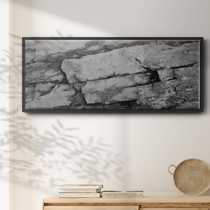 Found Textures XIII- Framed Canvas, 24" H x 60" W
