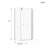 Neo-Angle Frameless Shower Door With Clear SGCC Tempered Glass, Space-Saving And Durable For Modern Bathrooms, Shower Door-123698712