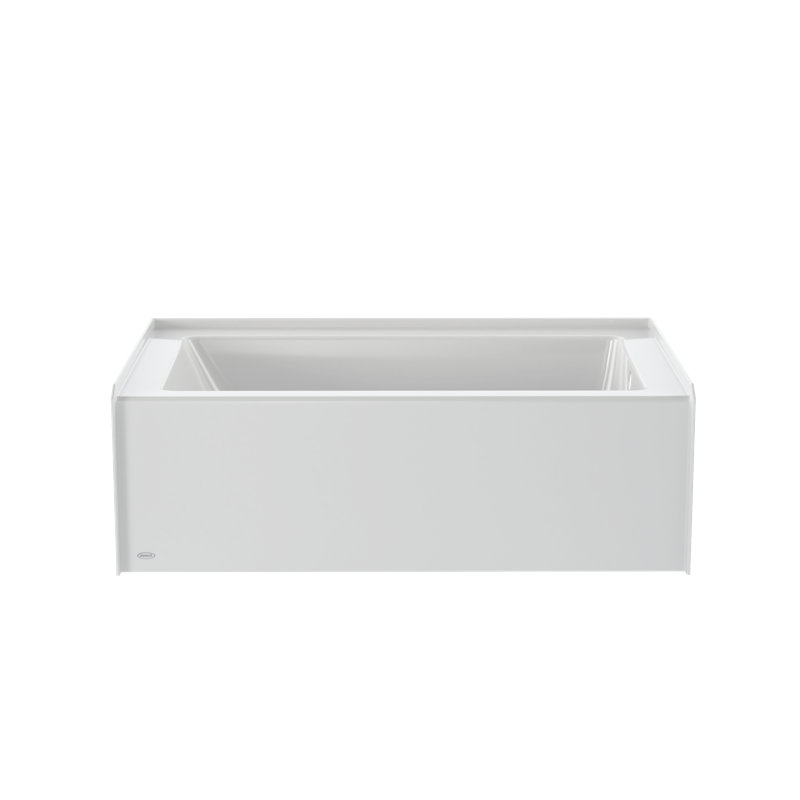 SIGNATURE® Rectangle Flat Front 6036 Skirted Soaking, White, Right