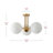 Nathon Glass Semi Flush Mount