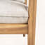 Ensemble de 2 chaises longues en bois d'acacia avec coussins