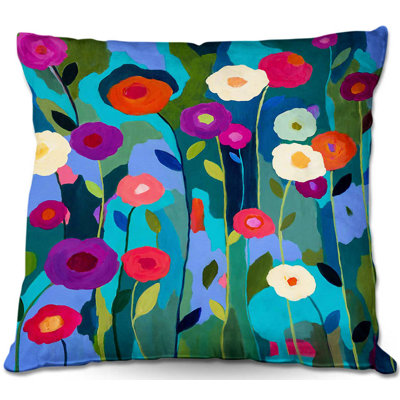 Good Morning Sunshine Flowers Throw Pillow
