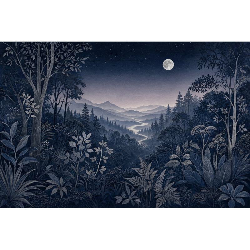 Moonlit Forest, 200 po x 120 po, Peler et coller