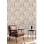 Papier peint taupe, feuilles tropicales minimalistes, double rouleau, 57 pieds carrés-97821016