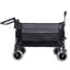 Chariot pliant multifonctionnel avec chariot rotatif et poussoir avec poignée rotative et pneus de plage de 9 po x 4 po pour le camping et la plage - 300 L très résistant, grande capacité pour le transport, l'épicerie et l'utilisation à l'extérieur