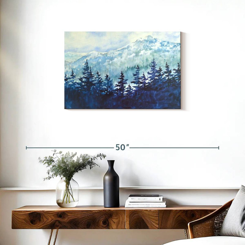 Snowy Mountain View, 20" H x 30" W