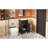 16-Inch Bathroom Vanity With Ceramic Sink, Freestanding Single Vanity Set With Soft Closing Door, Adjustable Shelf, French Style, Feet, Black-211476020