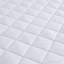 Protège-matelas antimicrobien matelassé Essential Essential brossé blanc-937889039