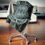 Coussin décoratif fleuri vert foncé-30611925-30611928
