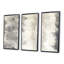 Ensemble d'art mural abstrait toile abstraite, cercle gris, décor moderne - cercles gris I-72043433-72043752